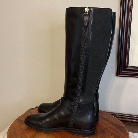 Cole Haan Women's W18869 Camry Riding Boot Black Leather size 5 - Picture 8 of 13